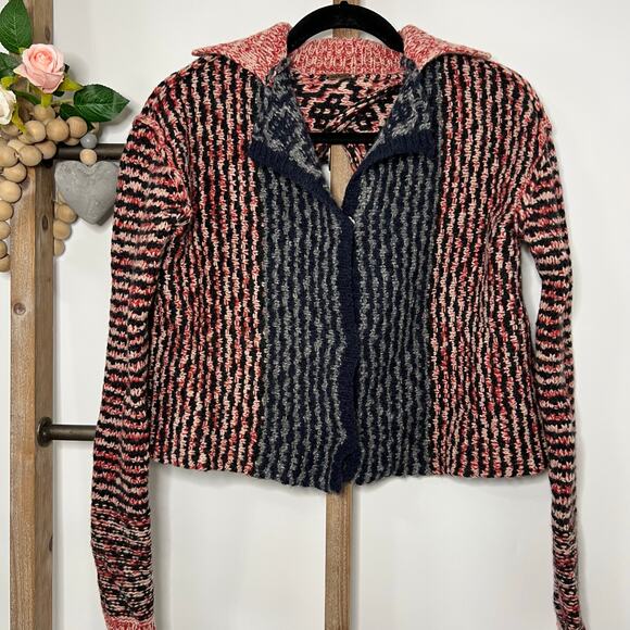 Free People Long Sleeve Open Back Sweater Size‎ Small - Picture 2 of 11